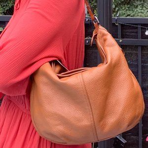 LAUREN by Ralph Lauren SOFT PEBBLED SHOULDER HOBO